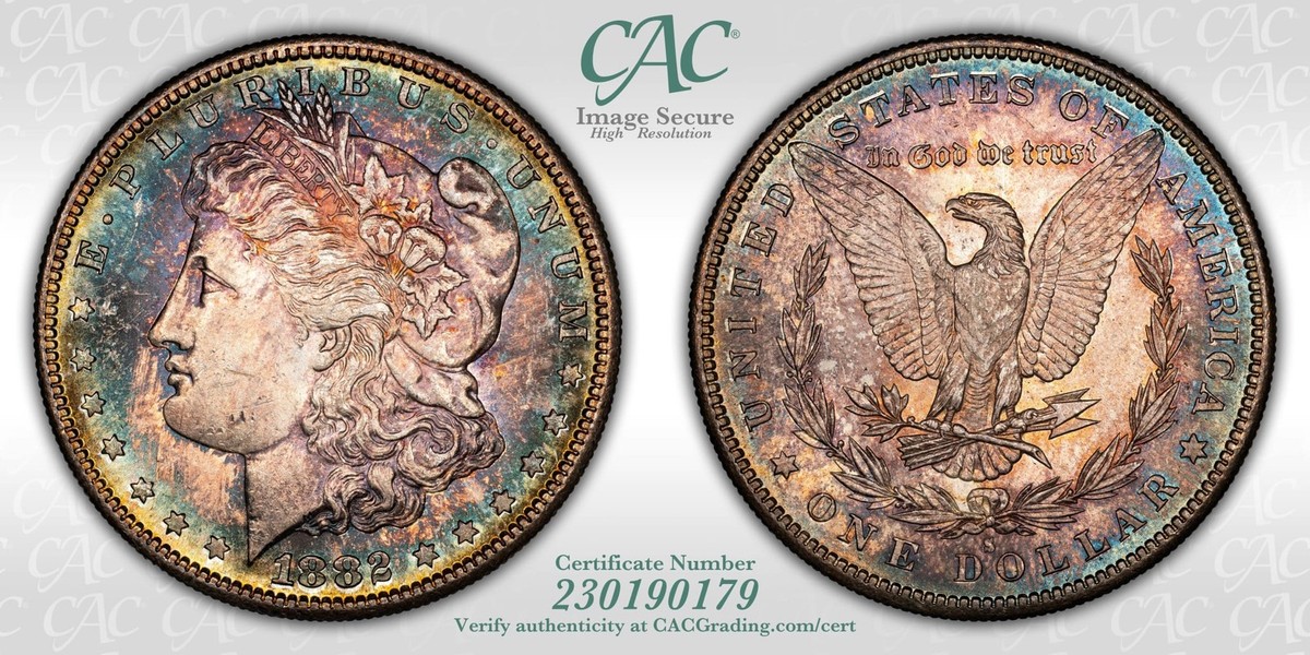 モルガンダラー ミントマーク 1882 S サンフランシスコ