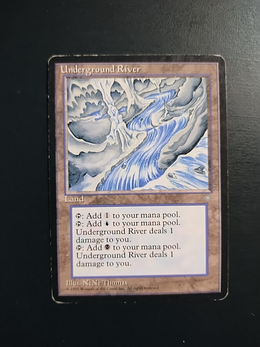 地底の大河/Underground River ICE 4枚セット MTG 地底の大河 4枚組
