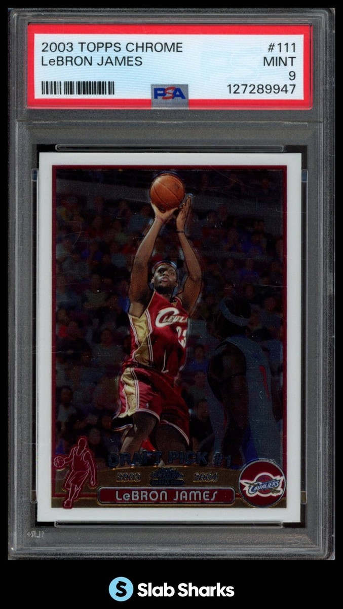 NBA カード Lebron James Topps Chrome PSA9 NBA カード Lebron James