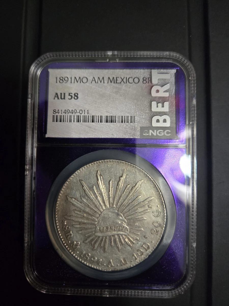 メキシコ 1891年 銀貨 古錢 メキシコ 1891年 大型コイン S1大型銀貨