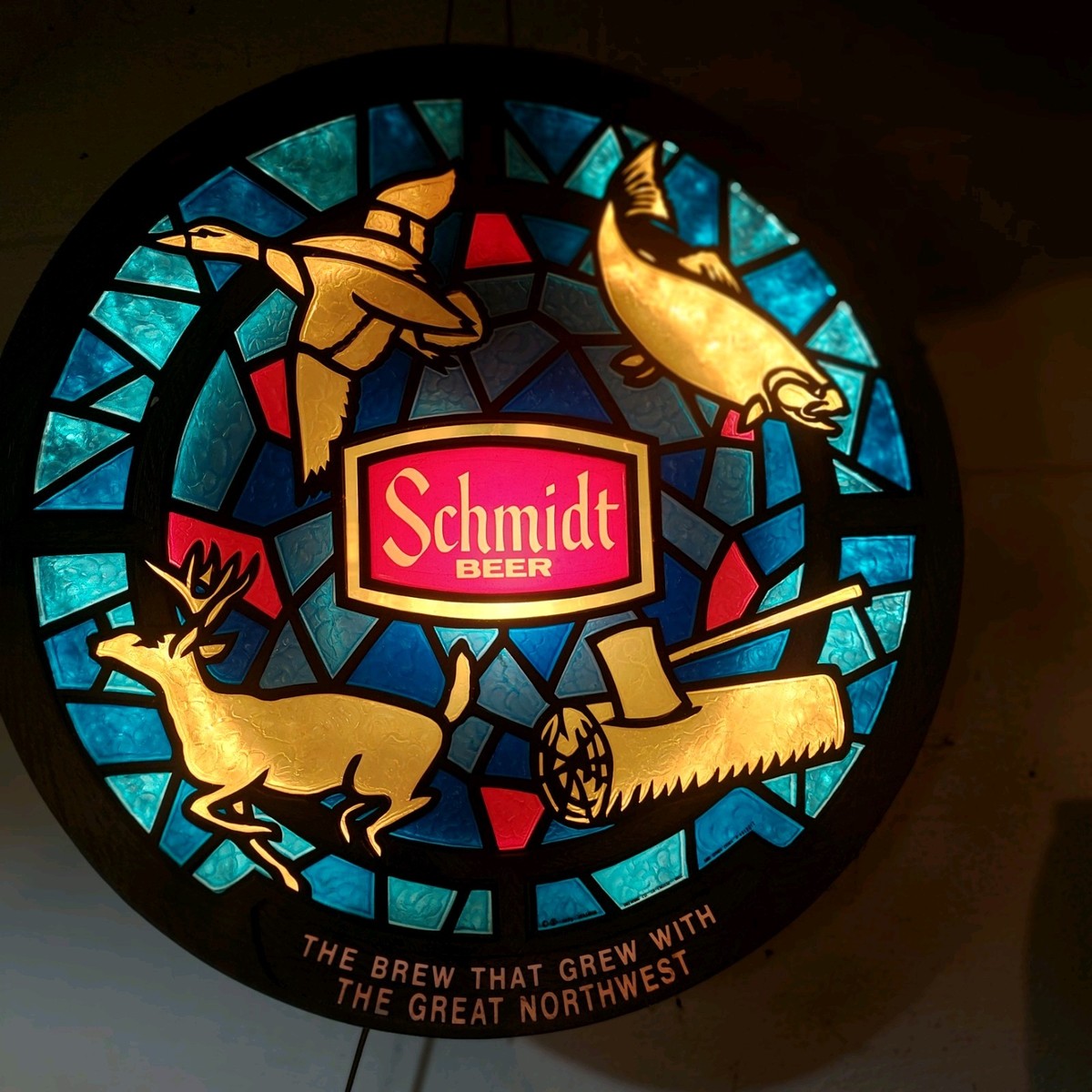 Schmidt BEER ライトサイン PUB バー ランプ ライト ビンテージ