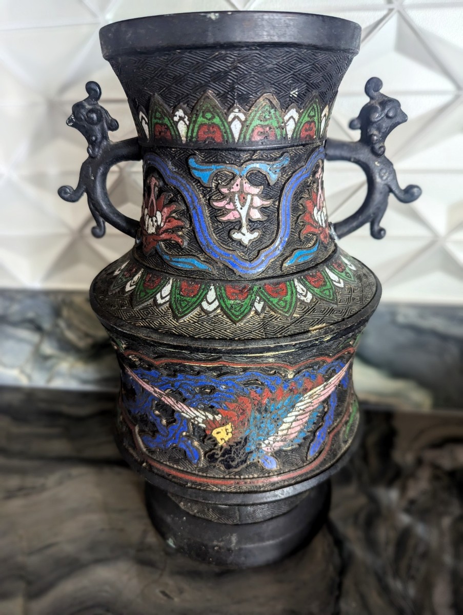 花瓶，古銅製，（旧家藏出し）古董，茶道具，書房置物，重