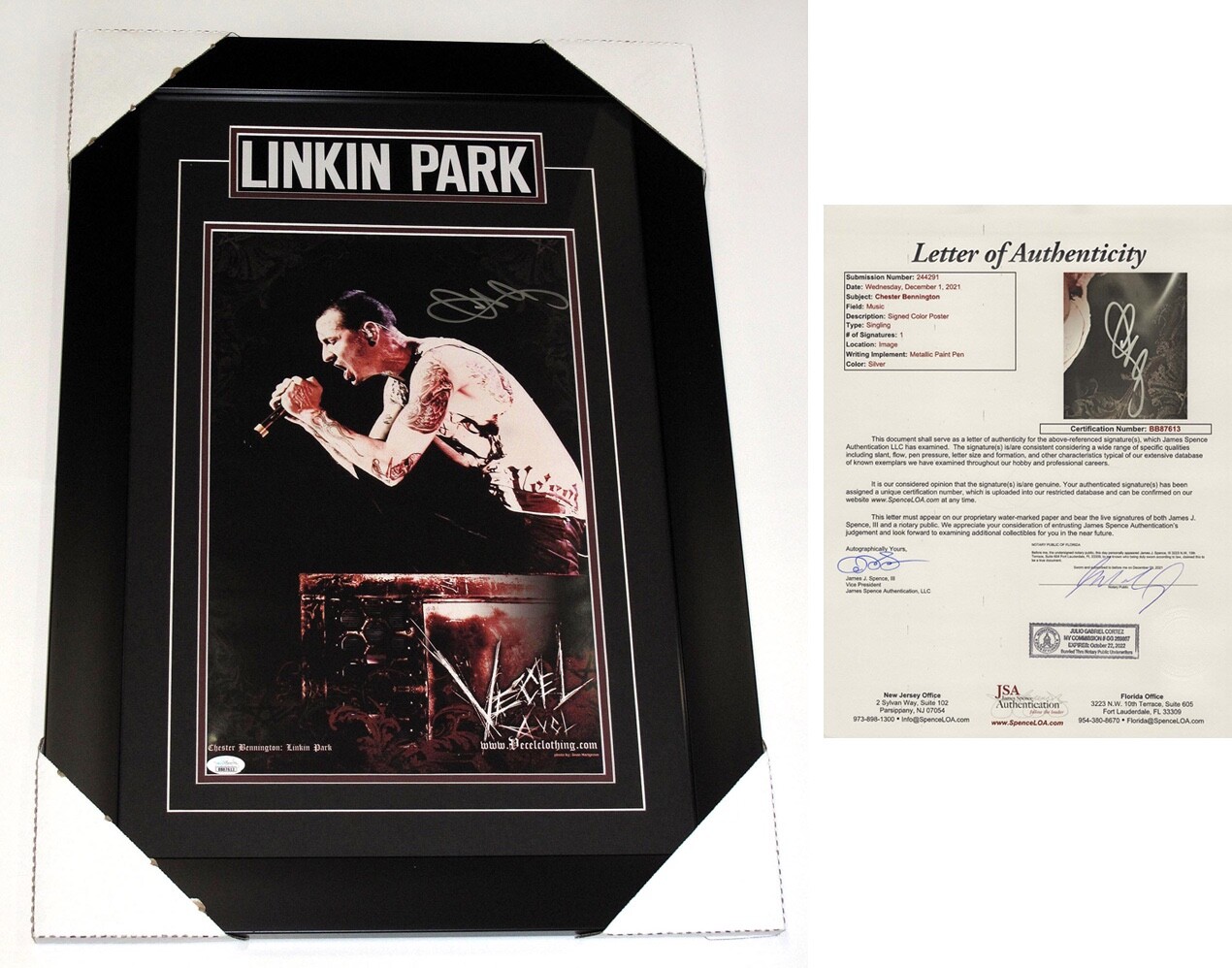 LINKIN PARK リンキンパーク 直筆サイン入りポスター LINKIN PARK
