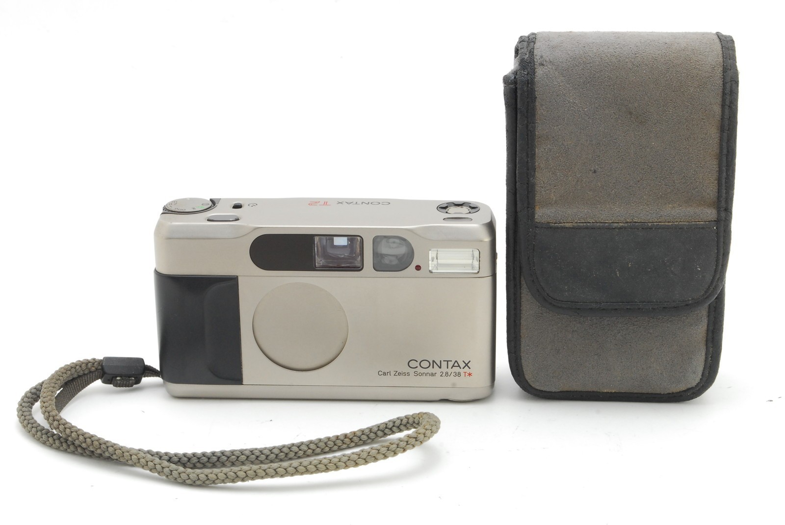 Contax T2 Titan Silver Point & Shoot 35mm Film Camera Exc+5 from