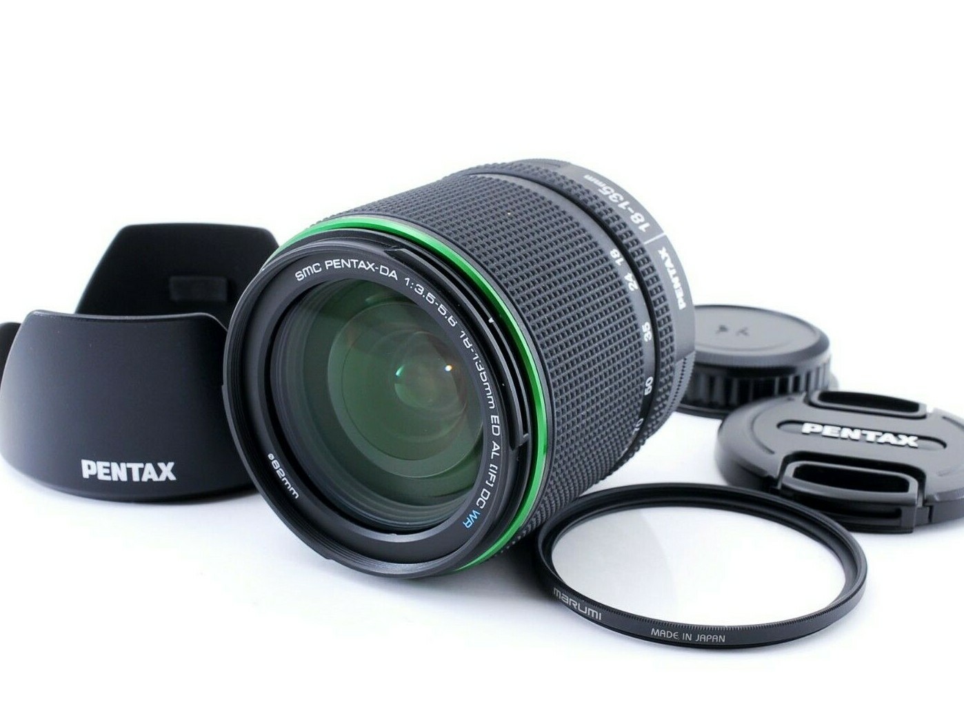 Mint* SMC Pentax-DA 18-135mm f3.5-5.6 ED AL DC WR Lens w/ Hood