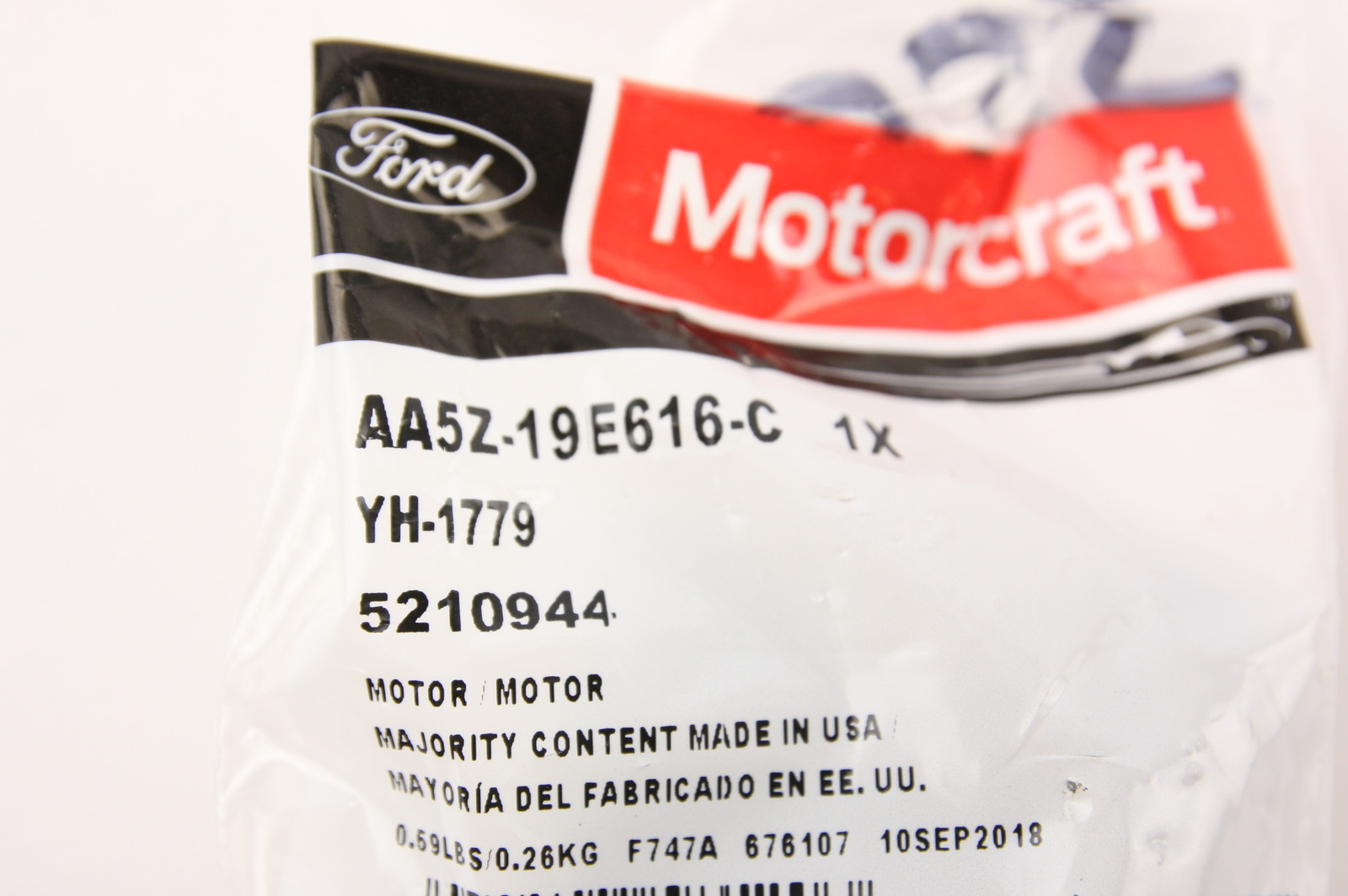New OEM Motorcraft YH1779 Ford AA5Z19E616C HVAC Heater Blend Door