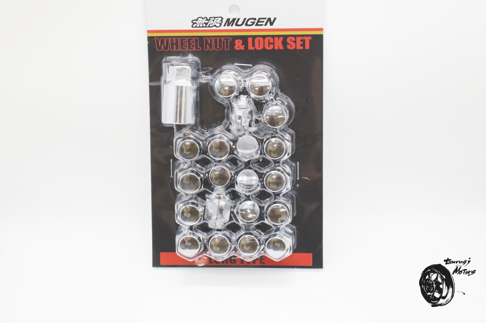 MUGEN OEM Wheel Nut & Lock Set Black For CIVIC TYPE R FD2 08181