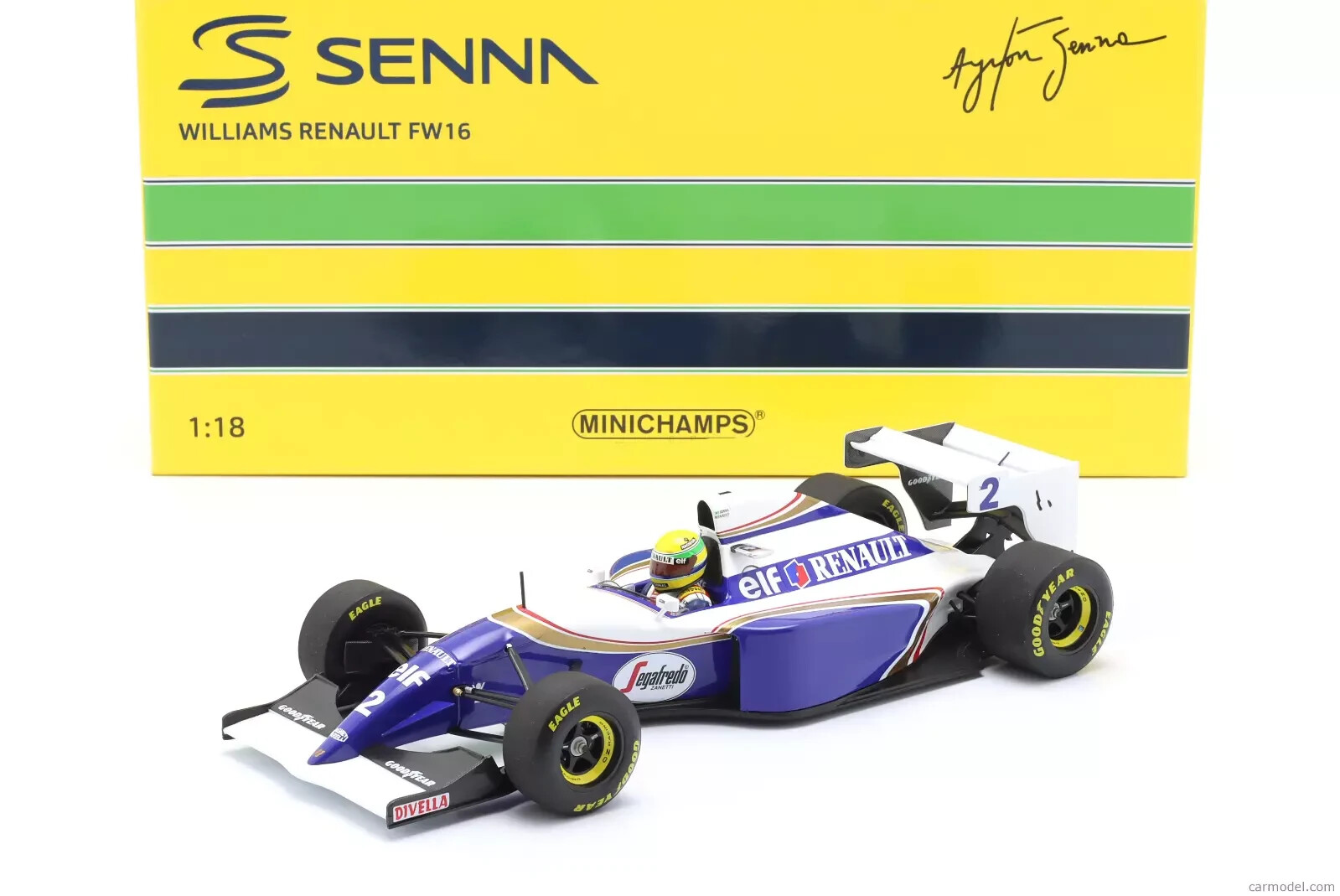 1:18 MINICHAMPS F1 Williams FW16 AYRTON SENNA Pacific GP Special