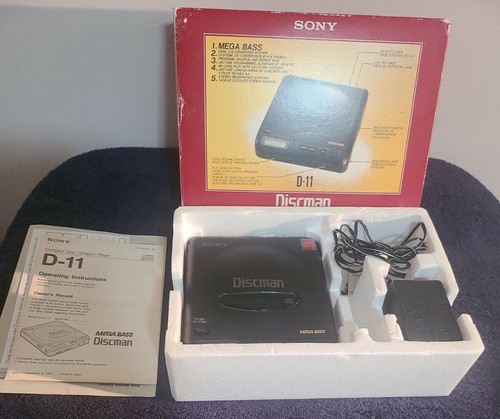 ソニー ディスクマン D-11 ポータブル CDプレーヤー メガベース(eBay