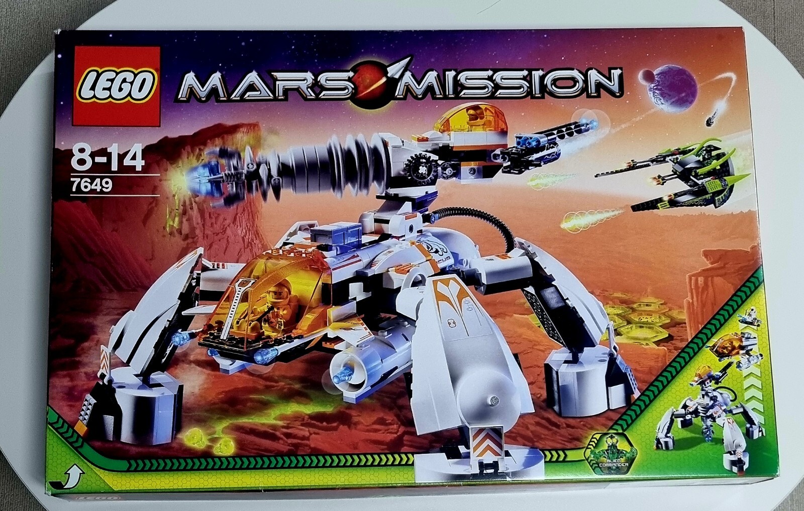 Lego Mars Mission 7649 MT-201 Ultra-Drill Walker Retired Set In