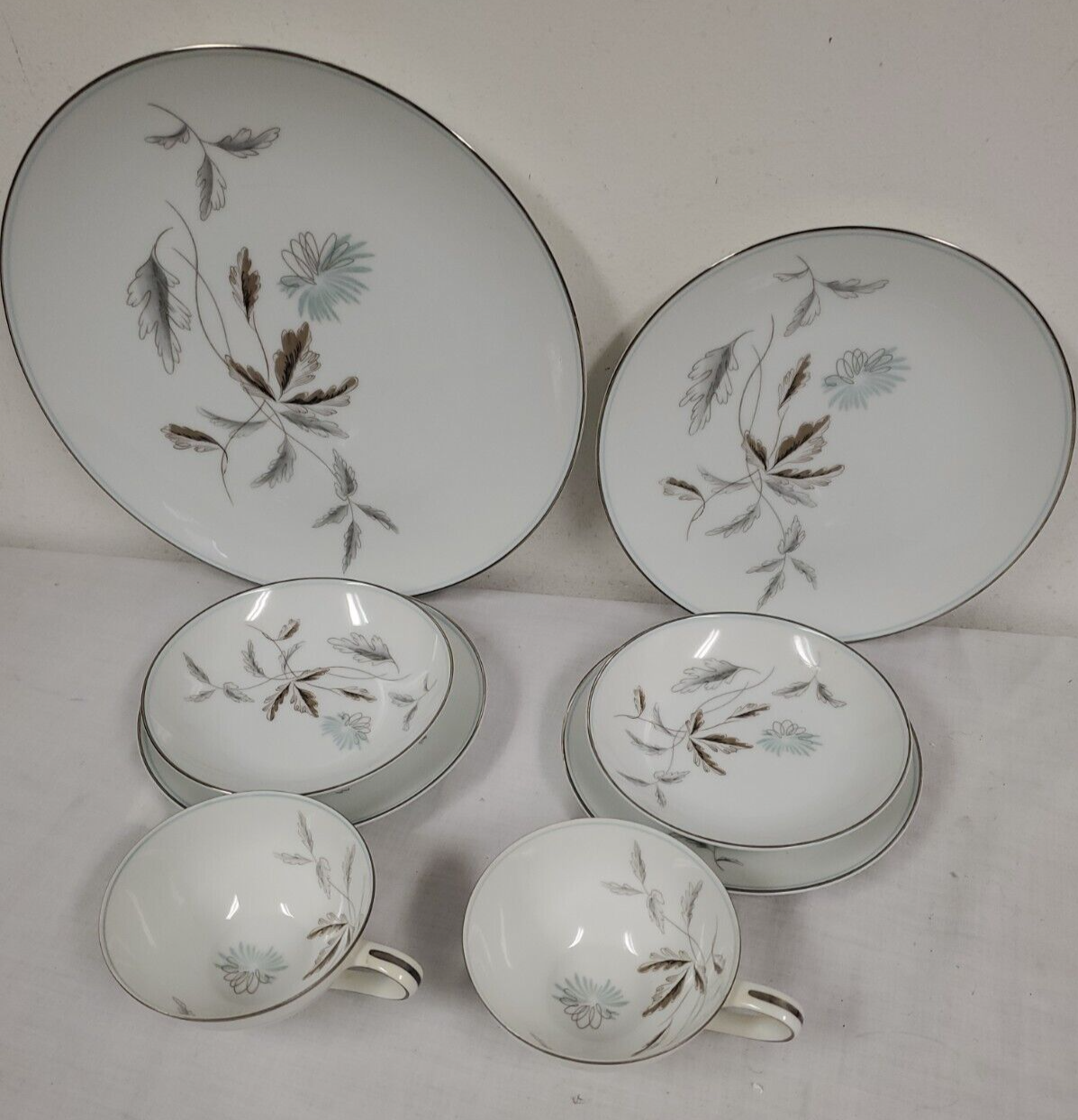 Vintage MCM NORITAKE China CORLISS 5765 Japan 8 pcs Plates Bowls