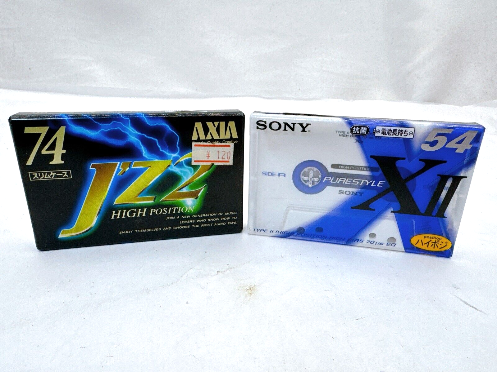 Sony PureStyle X-II 54 & Axia J'z2 74 High Position Cassette Tapes