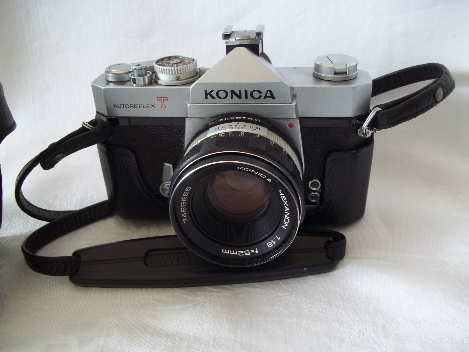 Konica Autoreflex T Camera with Konica Hexanon 52mm F 1.8 Lens W