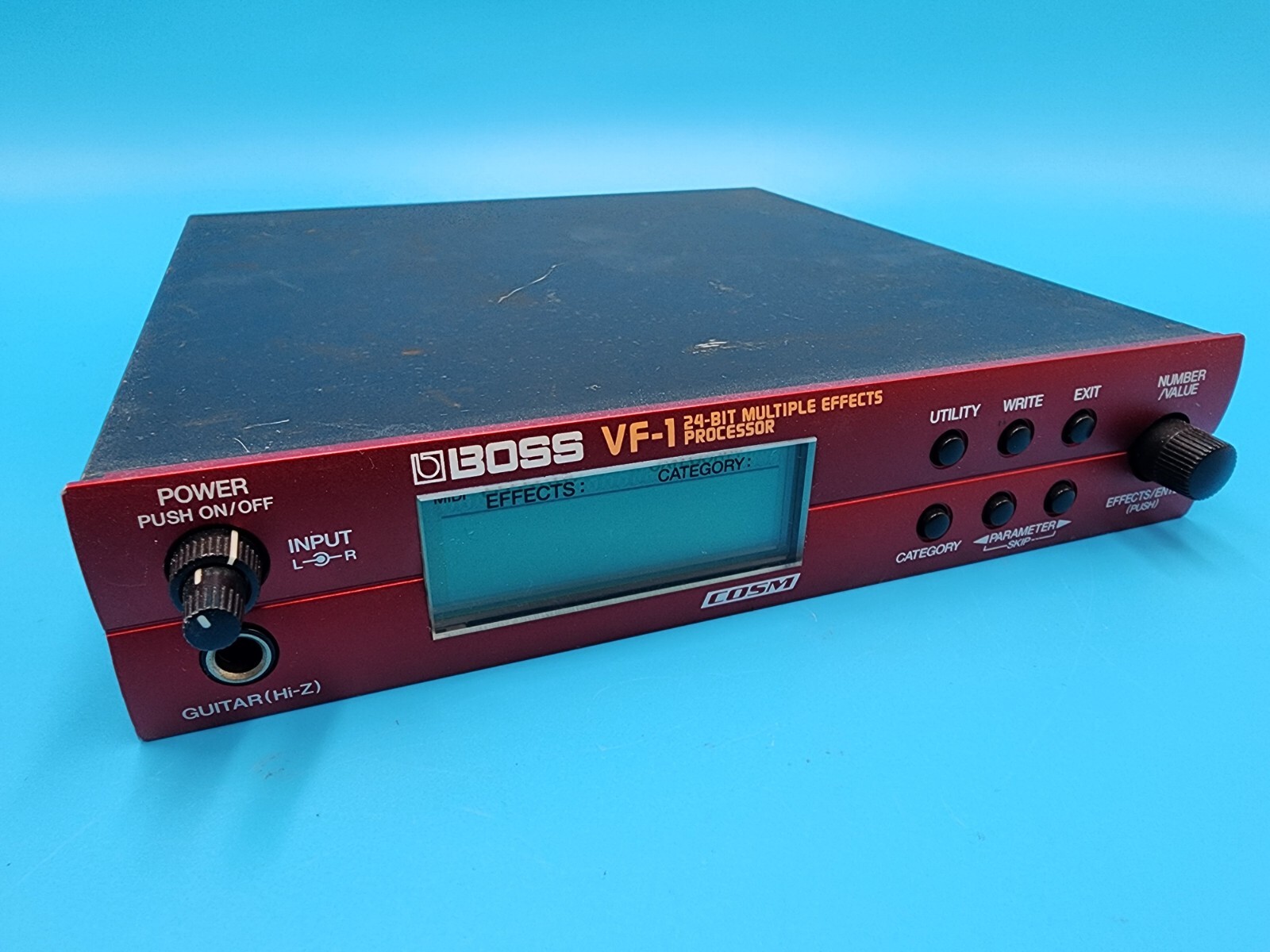 BOSS VF-1 Guitar Multi Effect Processor 24 Bit Half Rack Audio EQ