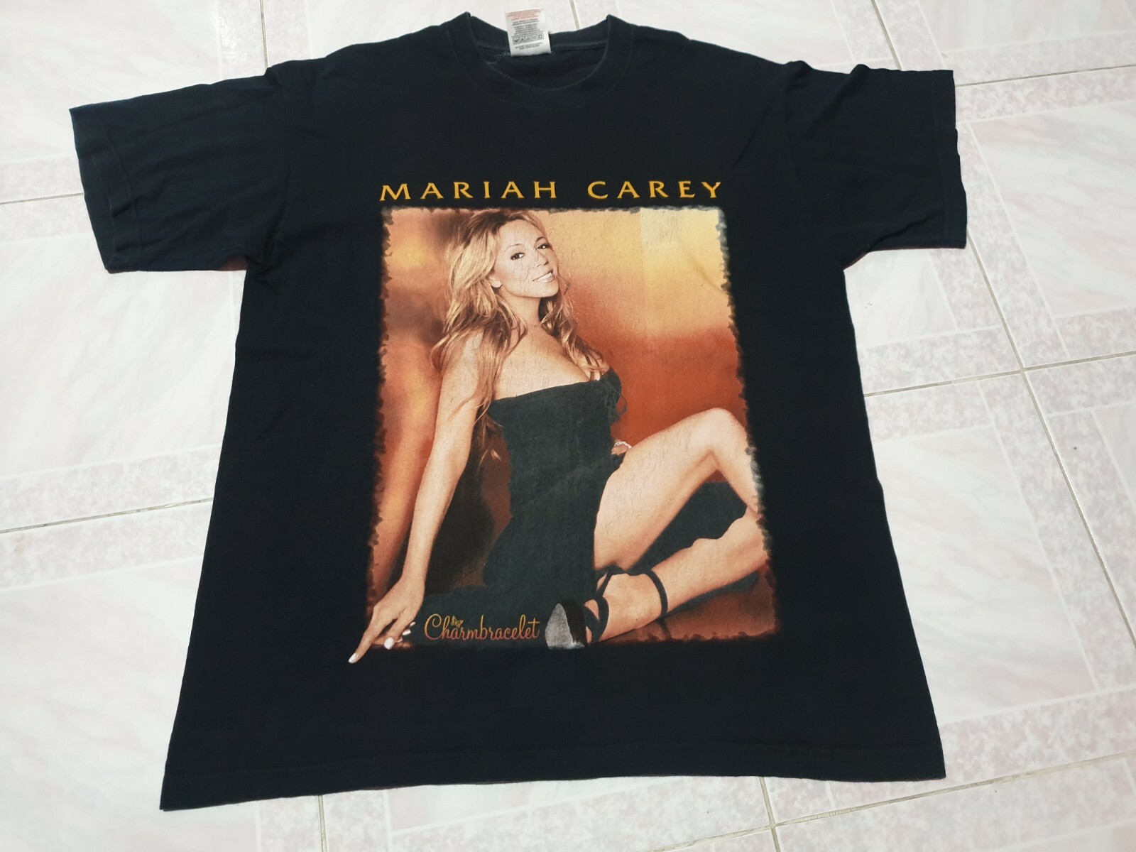 Rare Vintage Mariah Carey 2003 World tour Tshirt Hip hop R&B Rap