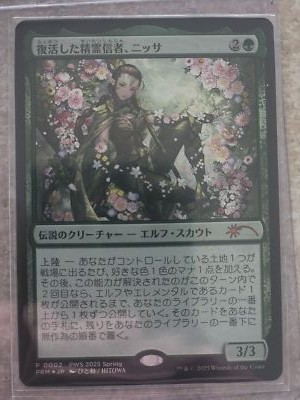 MTG Magic the Gathering Nissa, Resurgent Animist Foil 2025 Promo