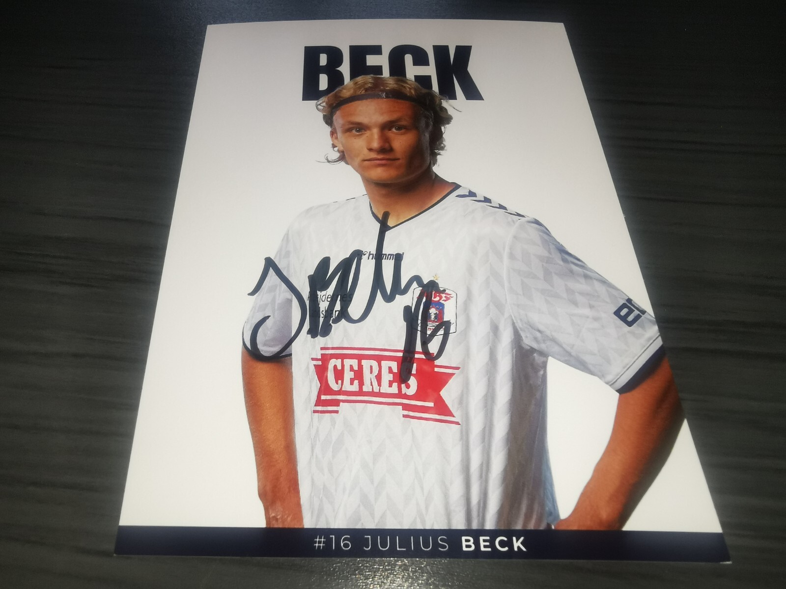 Julius Beck hand signed Aarhus GF autograph card | eBay