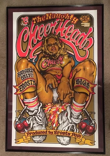 Erosty Pop ROCKIN JELLY BEAN Naughty Cheer Headz POSTER Print