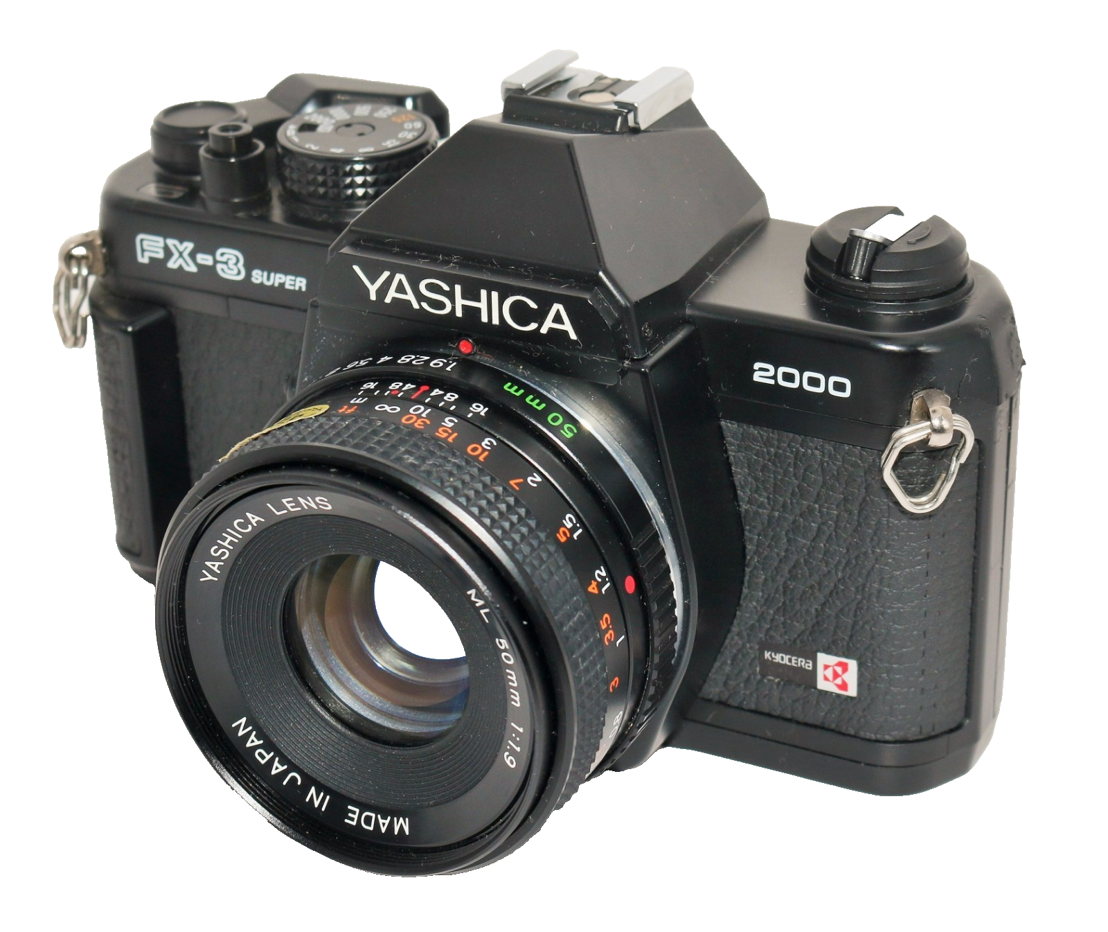 Yashica FX-3 Super 2000 35mm SLR Film Camera + 50mm f/1.9 Lens