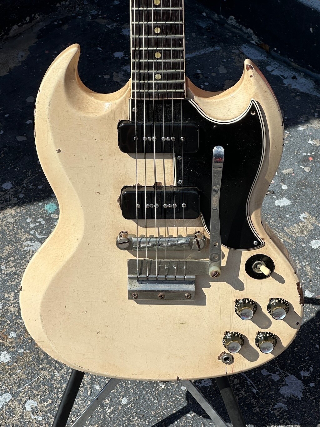Gibson SG モデル品！1962年オリジナルプレート搭載！クリームボディ