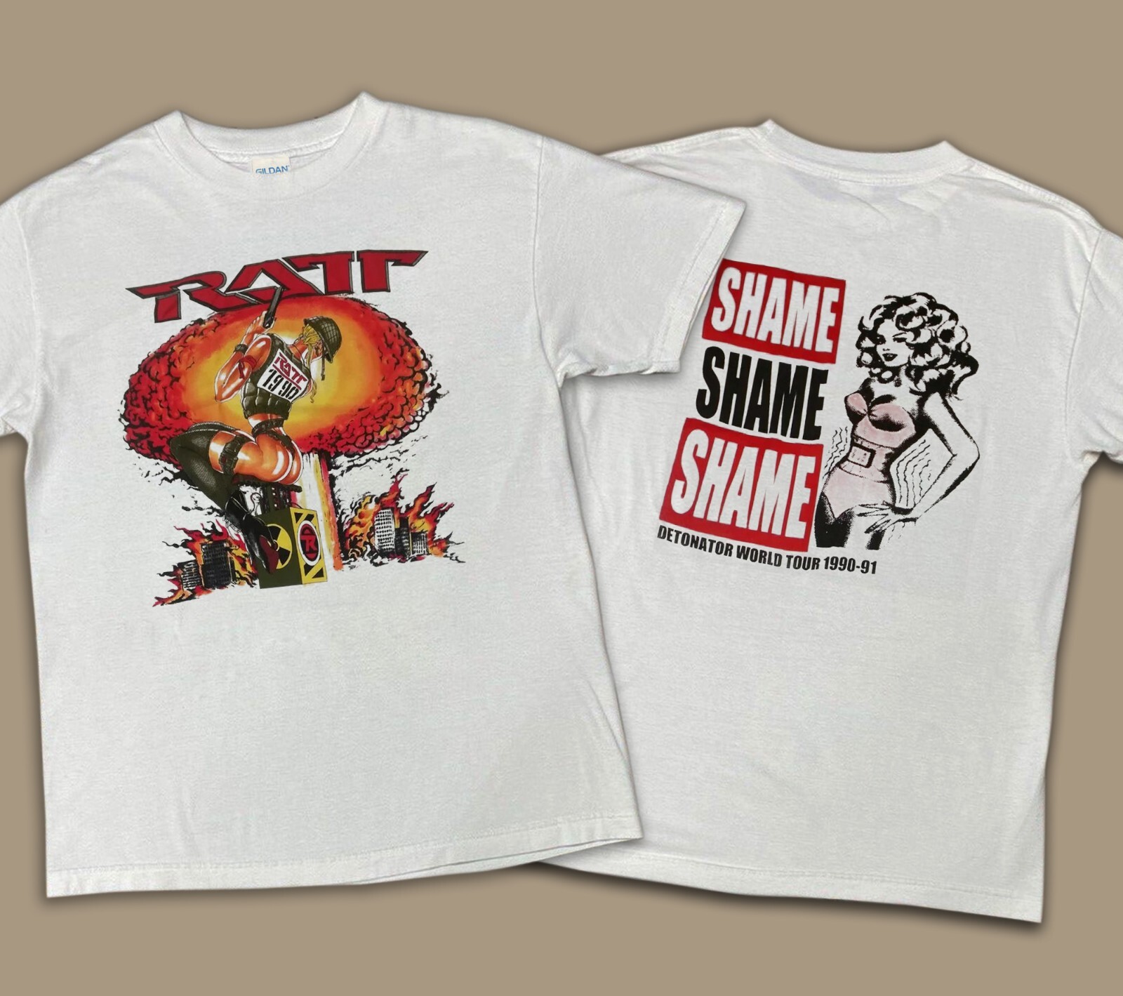 RATT DETONATOR WORLD TOUR Tシャツ 1990-91 Ratt detonator world