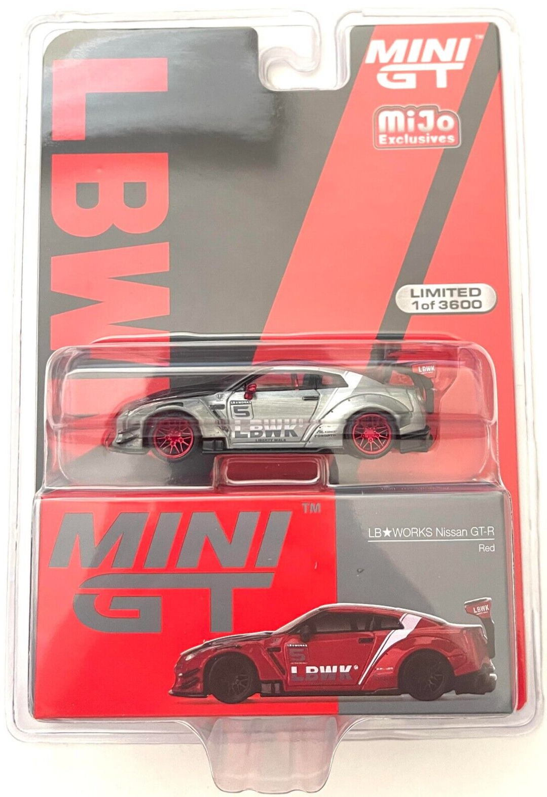 MINIGT Nissan GT-R - JPS リバティーウォーク Chase! Mini GT 1:64