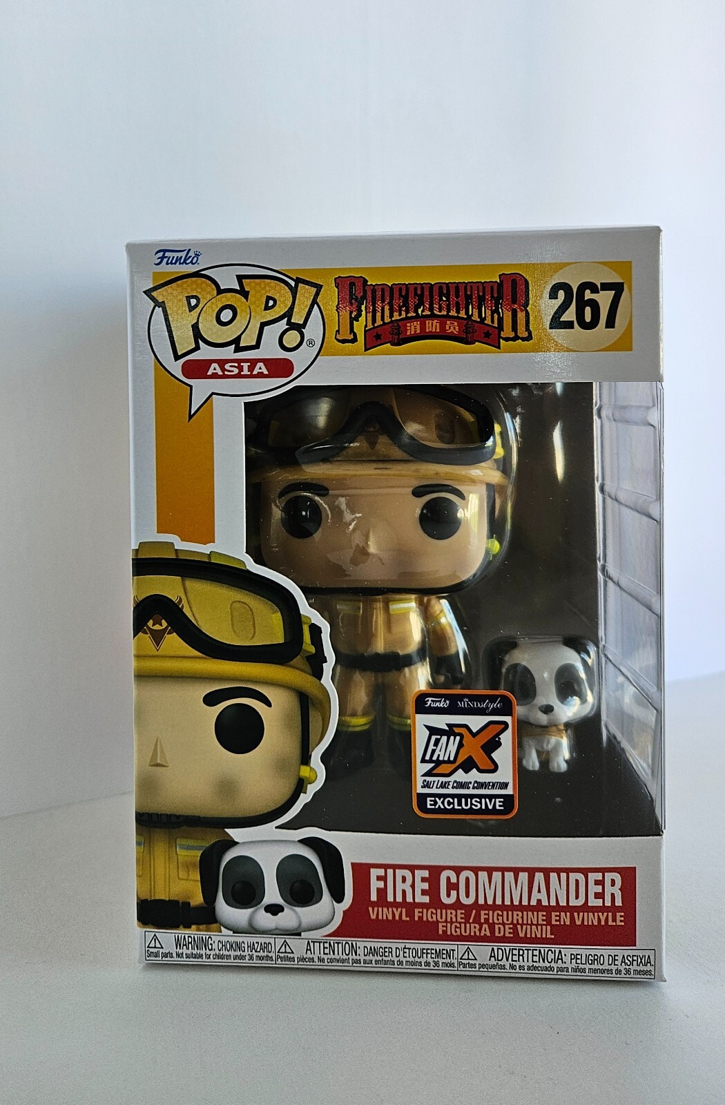 Funko Pop! Asia Firefighter #267 Fireman Commander w/ Dog FanX