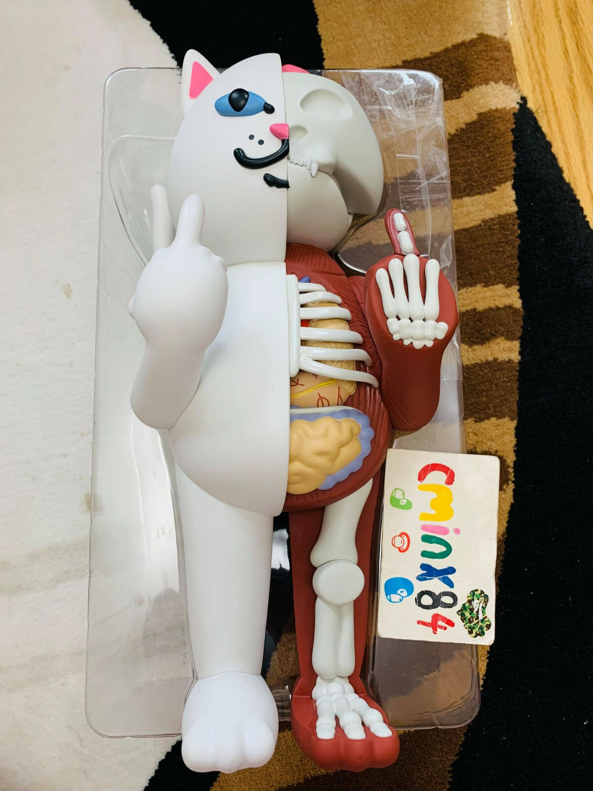 100% Authentic RipNDip Lord Nermal Cat 14” Vinyl Figure White LE