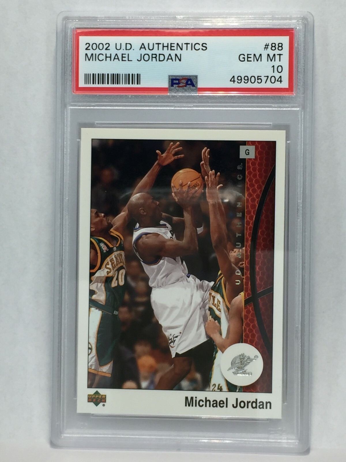 PSA 10 GEM 2002-03 Upper Deck UD Authentics Michael Jordan #88 HOF