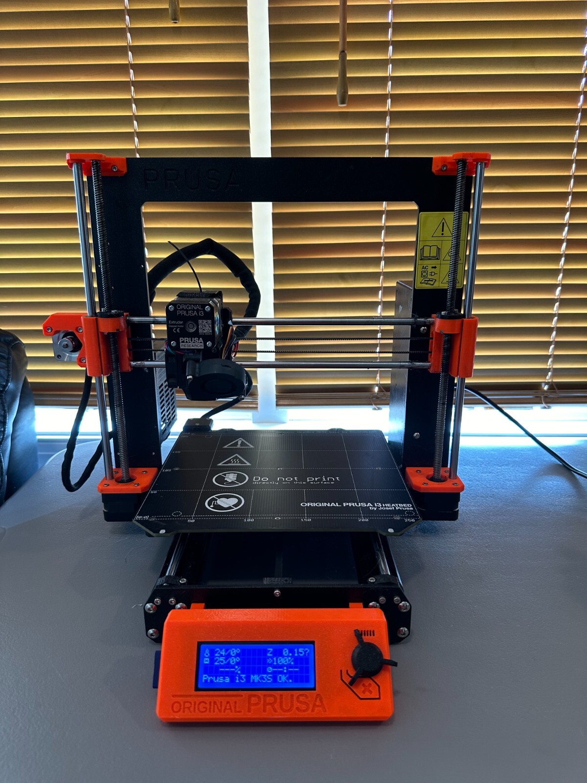 Original Prusa i3 MK3s 3D Printer Black-Orange | eBay