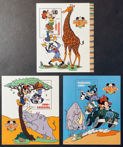 Disney Safari Club スタンプコレクション タンザニア 額裝 Disney