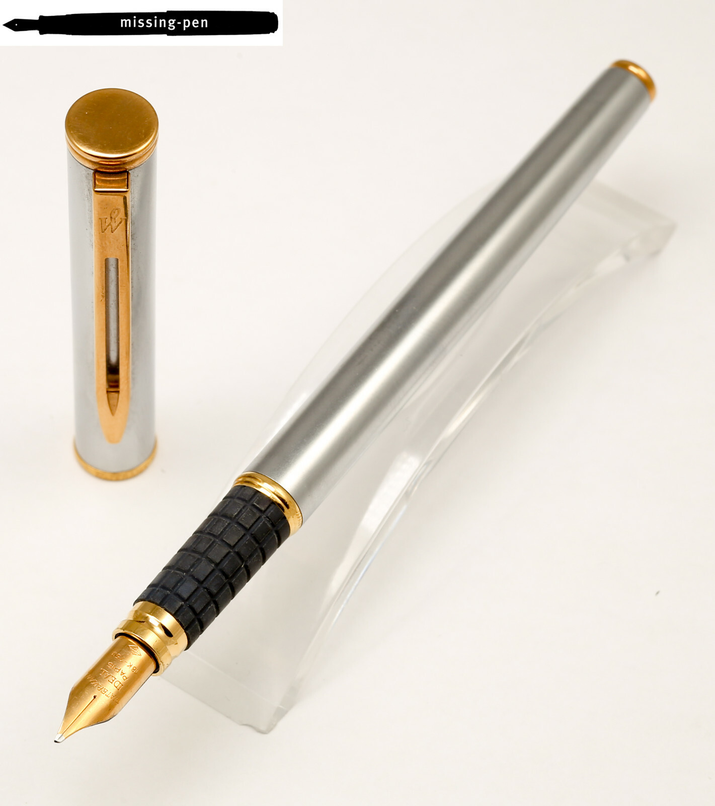 フランス製 万年筆ウォーターマンC/F PLAQUE OR Gペン先18K750 詳細