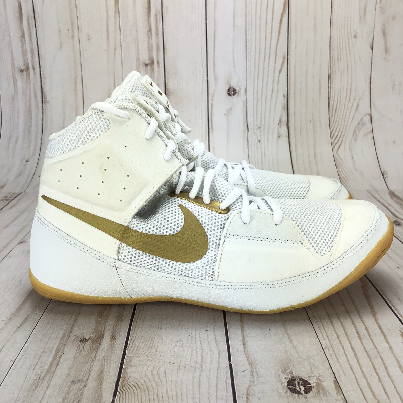 NIKE ハイパーKO ボクシングシューズ ホワイト/ゴールド 26.5㎝ NIKE