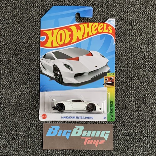 Hot Wheels Lamborghini Sesto Elemento White #204 Mainline 2024