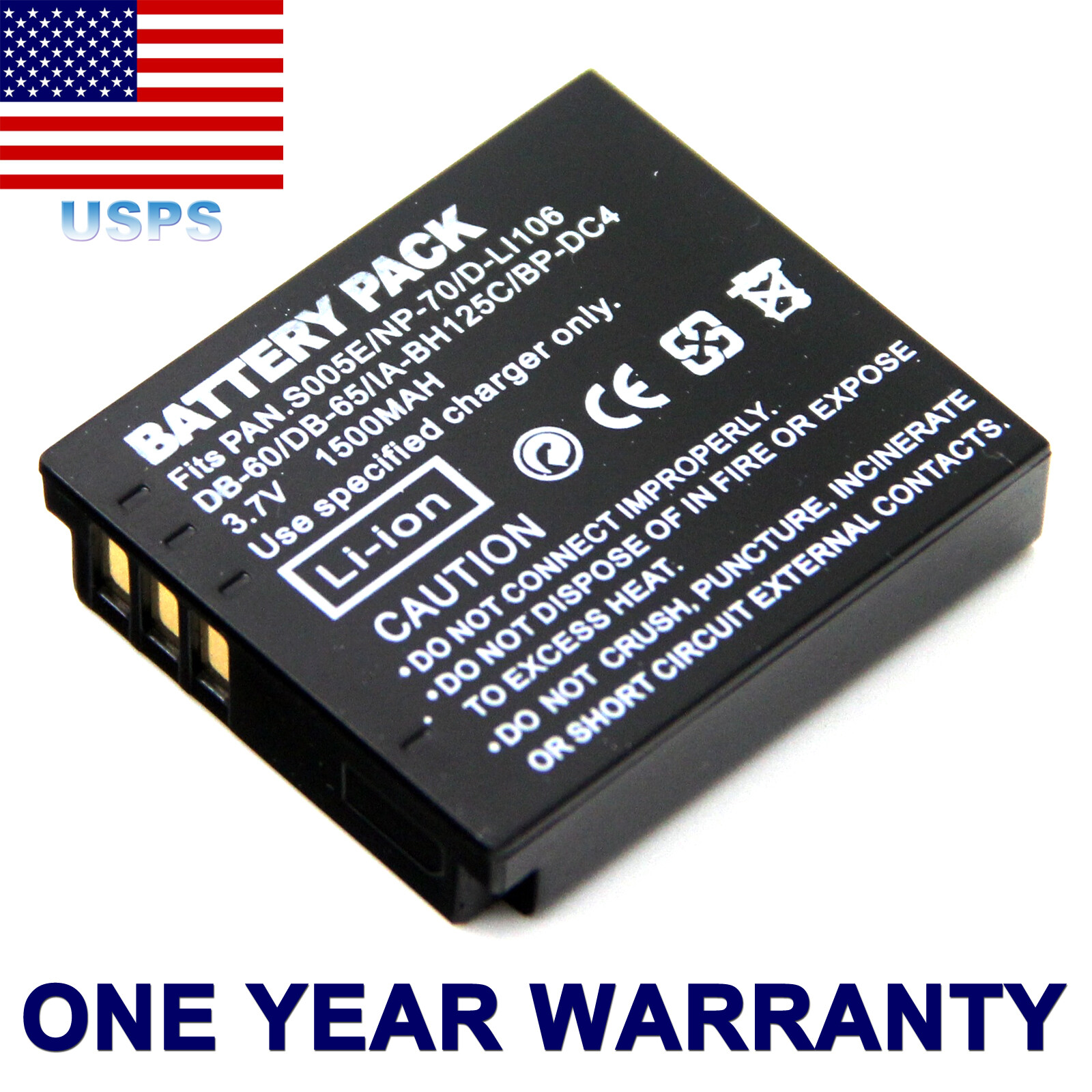 Battery For Panasonic LUMIX DMC-FS1 DMC-FS2 DMC-FX01 DMC-FX07 DMC