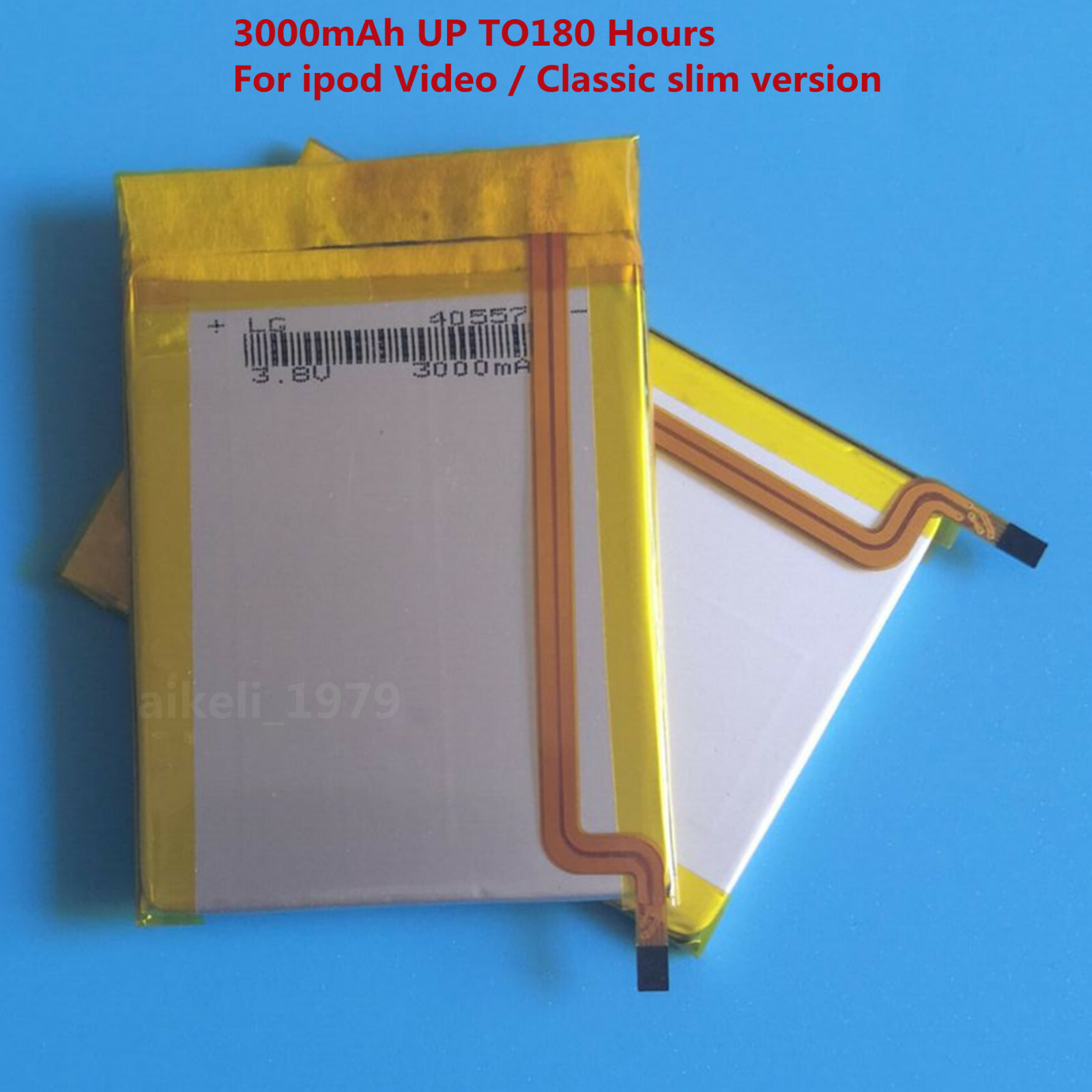 3000mAh Replacement Battery for iPod Video 5th 5.5 Gen 30GB Thin