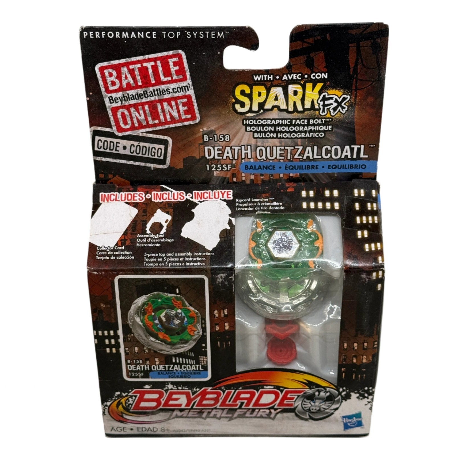 Beyblade Metal Fury Death Quetzalcoatl 125SF B-158 Balance Spark