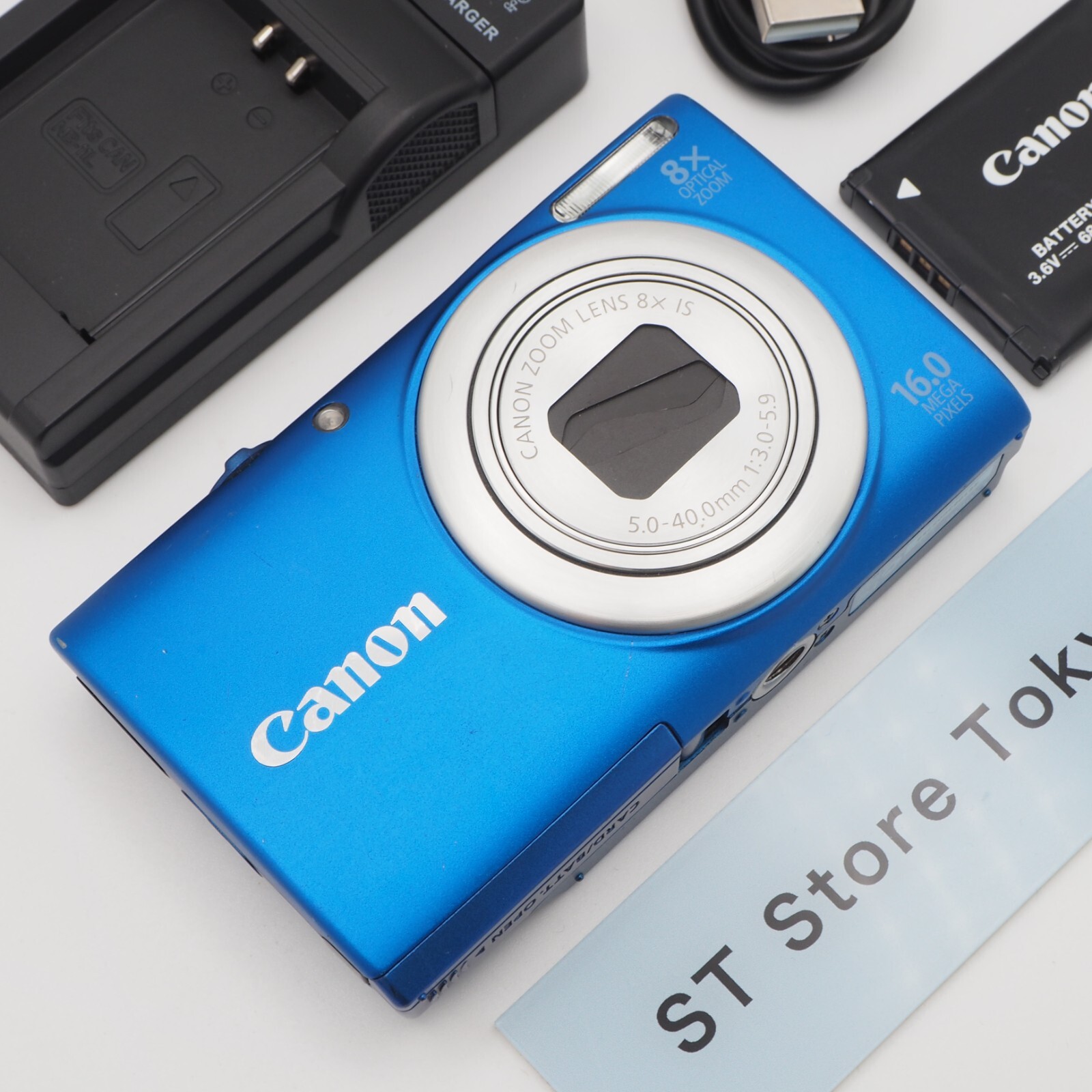 Mint] Canon PowerShot A4000 IS HD 16.0MP Digital Camera Blue w