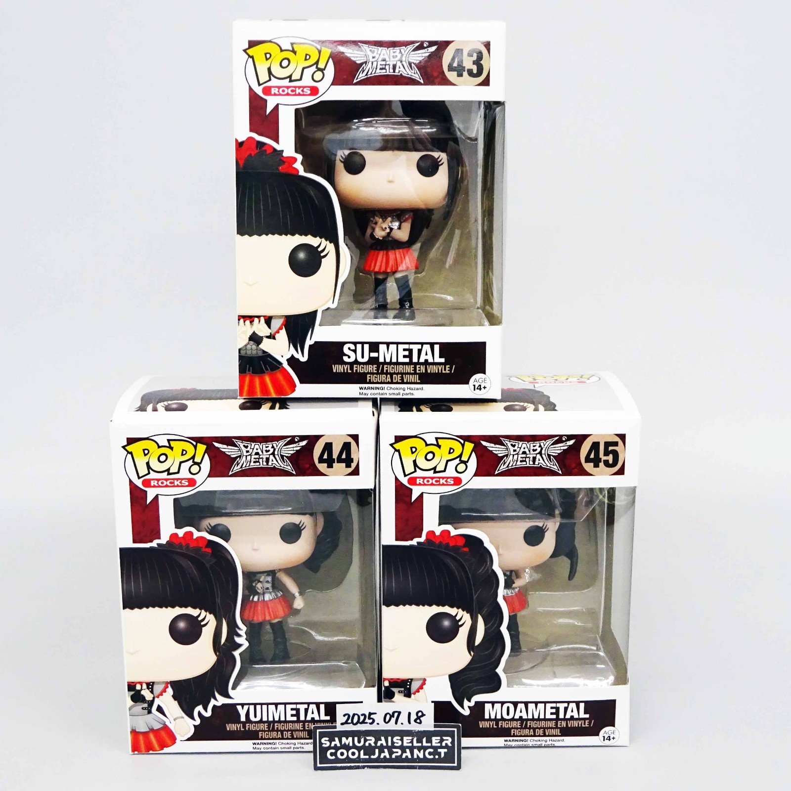 BABYL POP ! ROCKSフィギュア 3体セット ベビメタ FUNKO POP！ -Rock