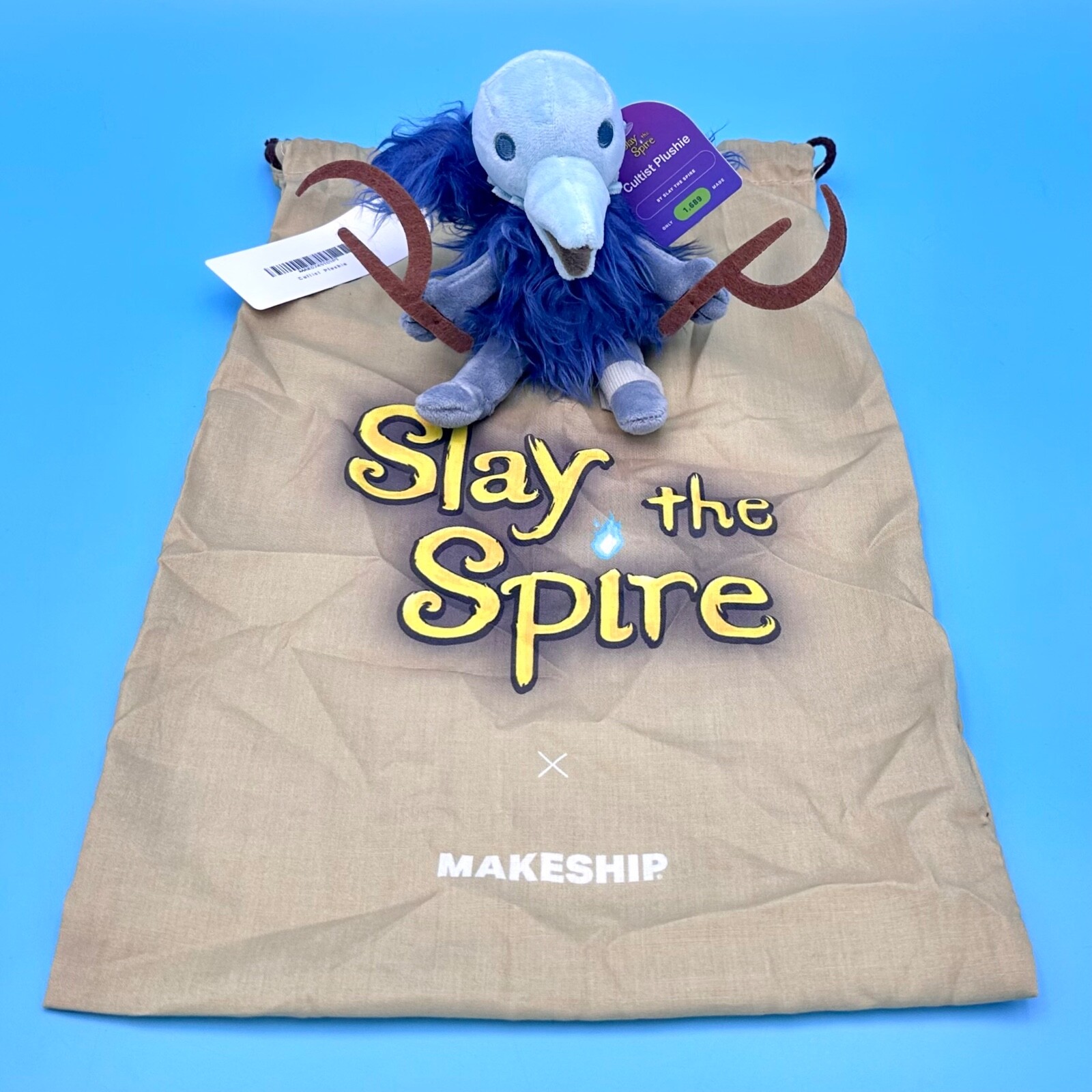 Slay the Spire 2 Cultist Plush Figure with Bag Official Plushie