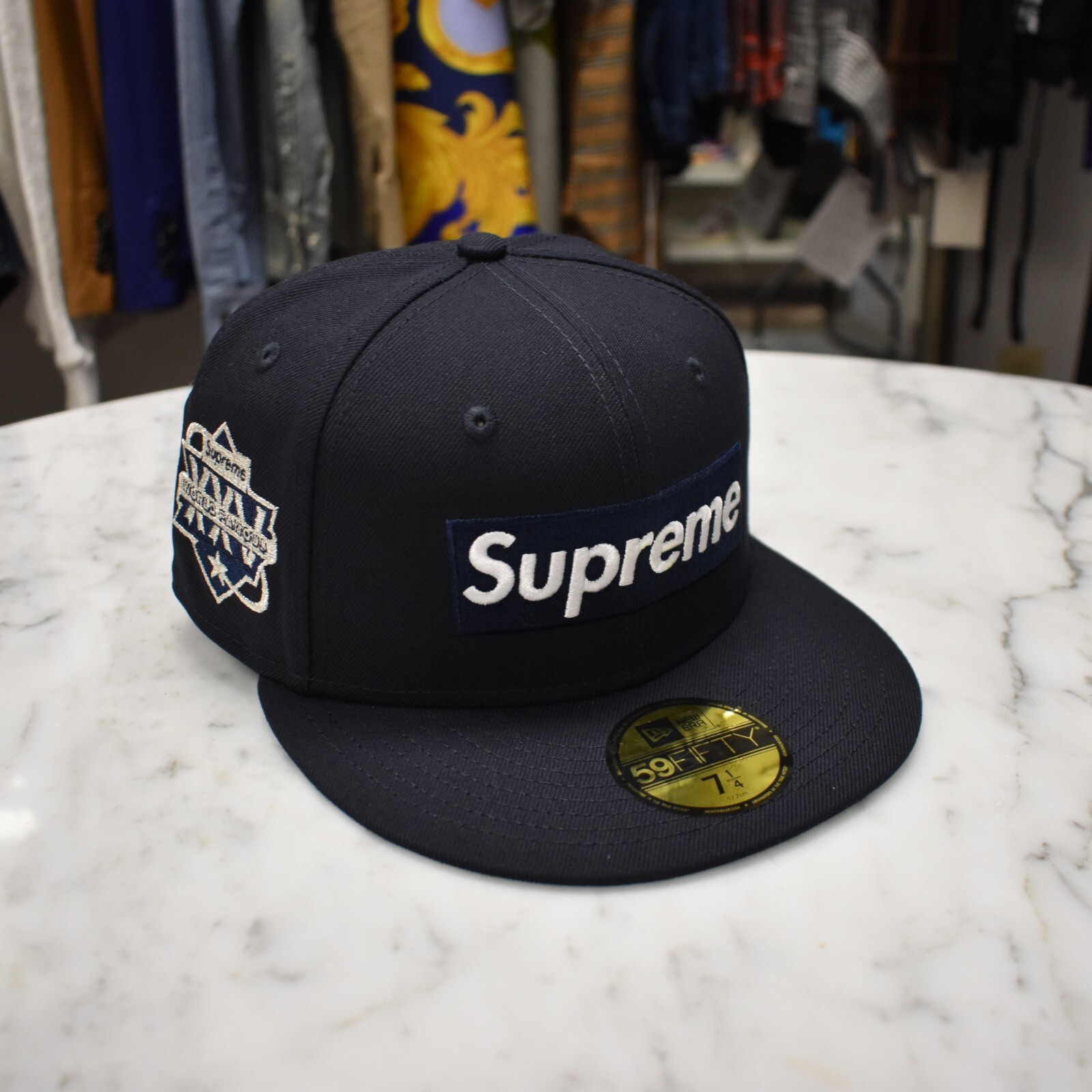 Supreme 59FIFTY キャップ ネイビー/グレー 7 5/8 楽天市場】supreme 7
