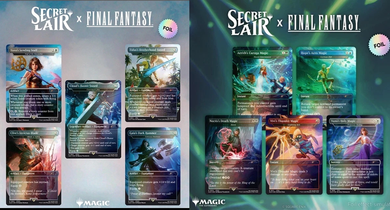 mtg FF secret 購入 lair 英語版 3種セット mtg FF secret lair 英語版