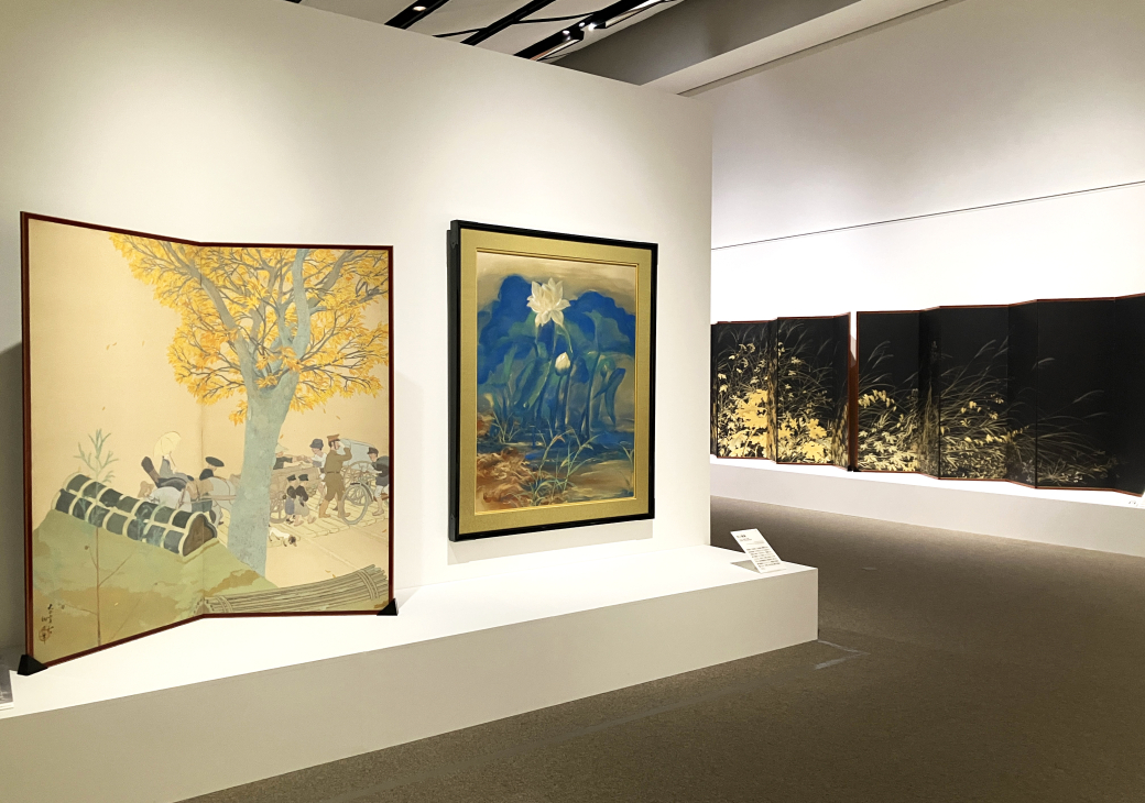 川端龍子「鐘馗と鬼図」 絹本 魔除け 人物図 美術品 箱？ 川端龍子