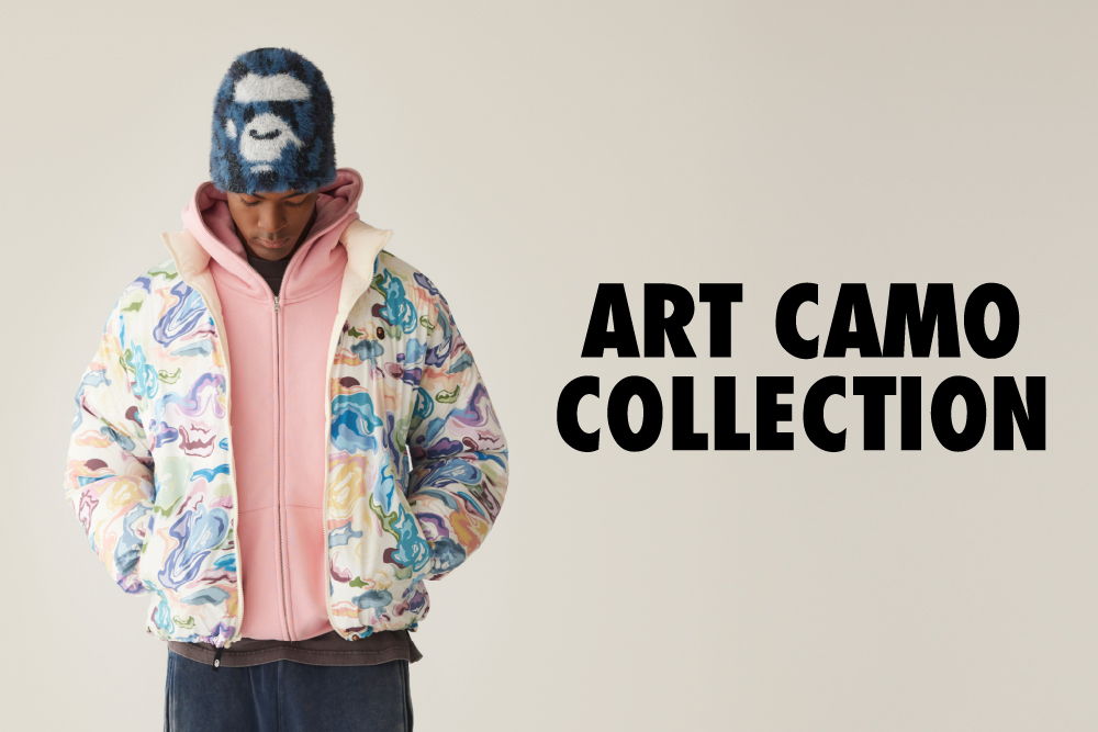 ART CAMO COLLECTION | bape.com だるま【新品】BAPE エイプ 幸運 NIGO
