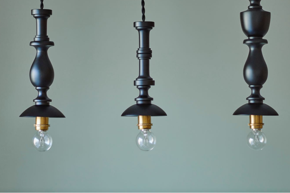 オリジナル・ウッドターニングランプ／ブラック｜ペンダントランプ