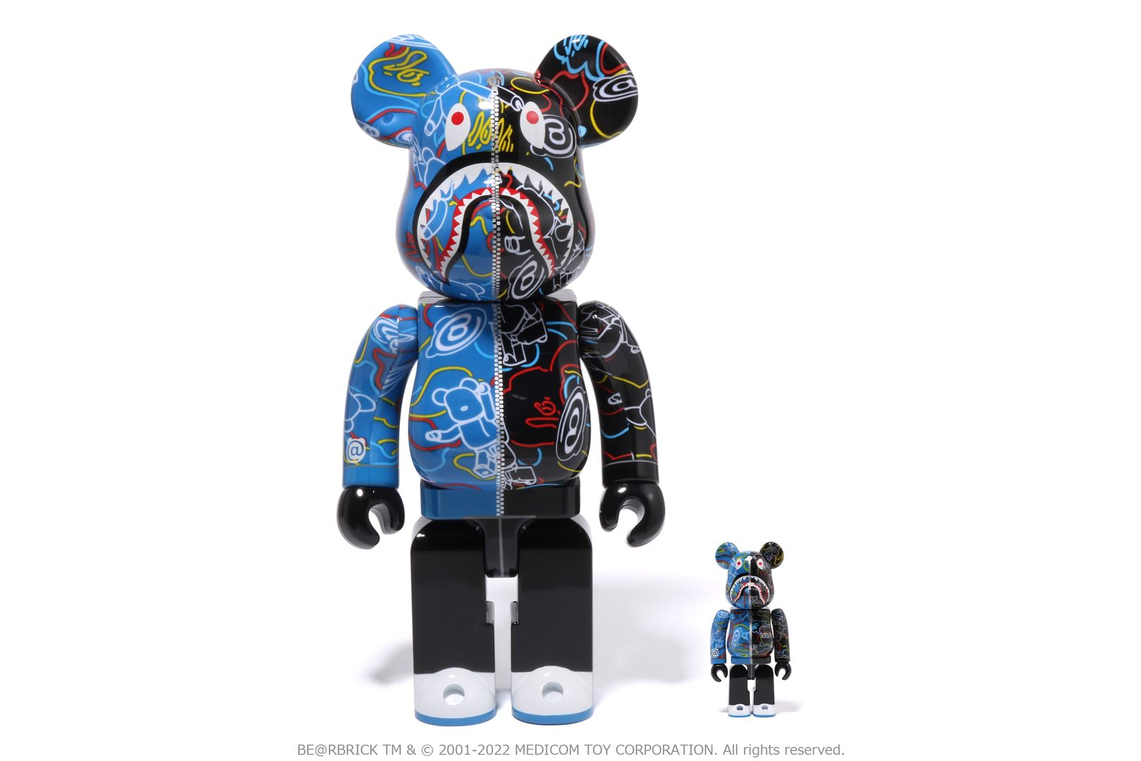 BAPE®︎ CAMO 2体セット BE@RBRICK SHARK 1000%