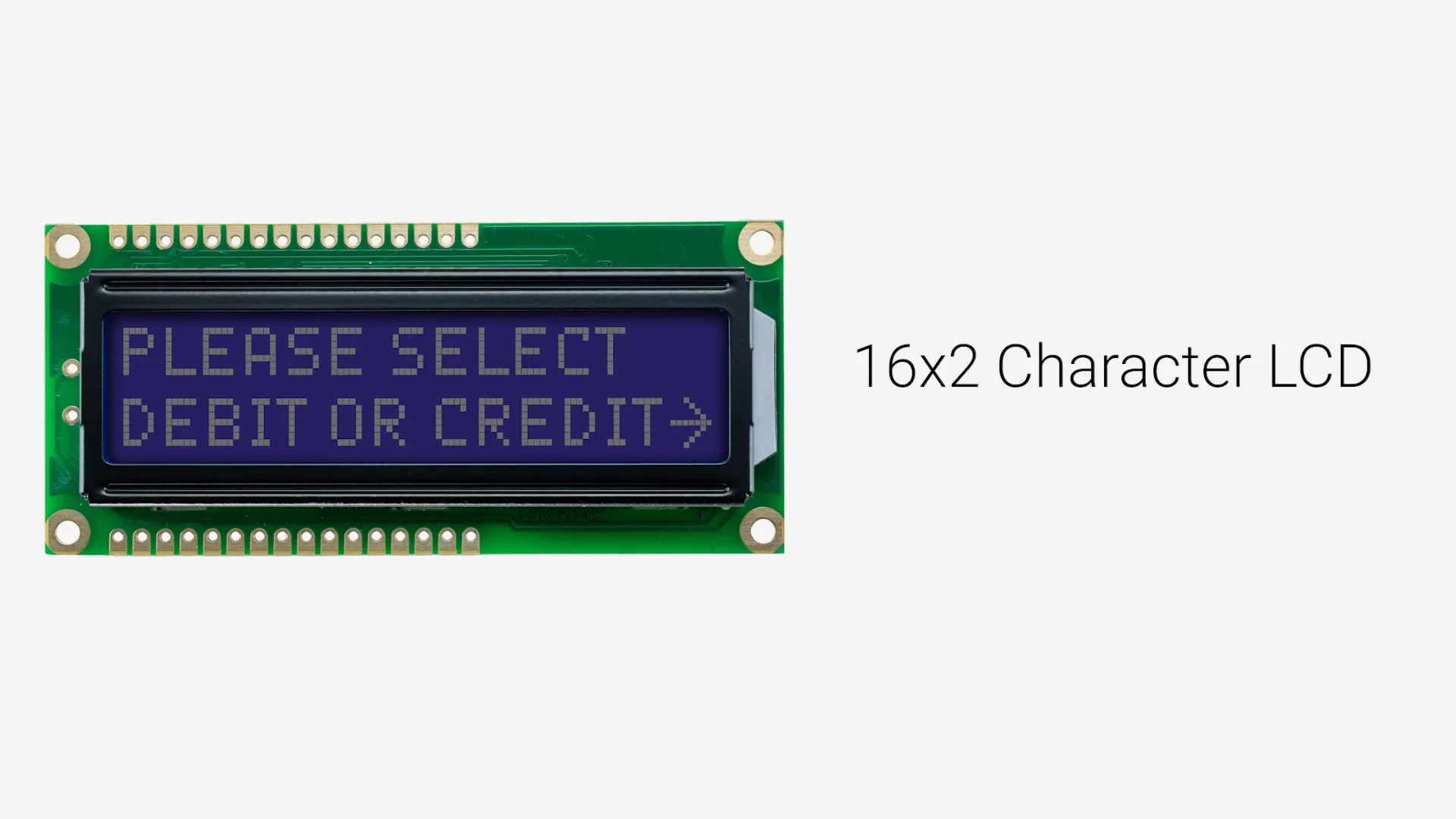 16x2 Character LCD | STN- Blue Display with White Side Backlight