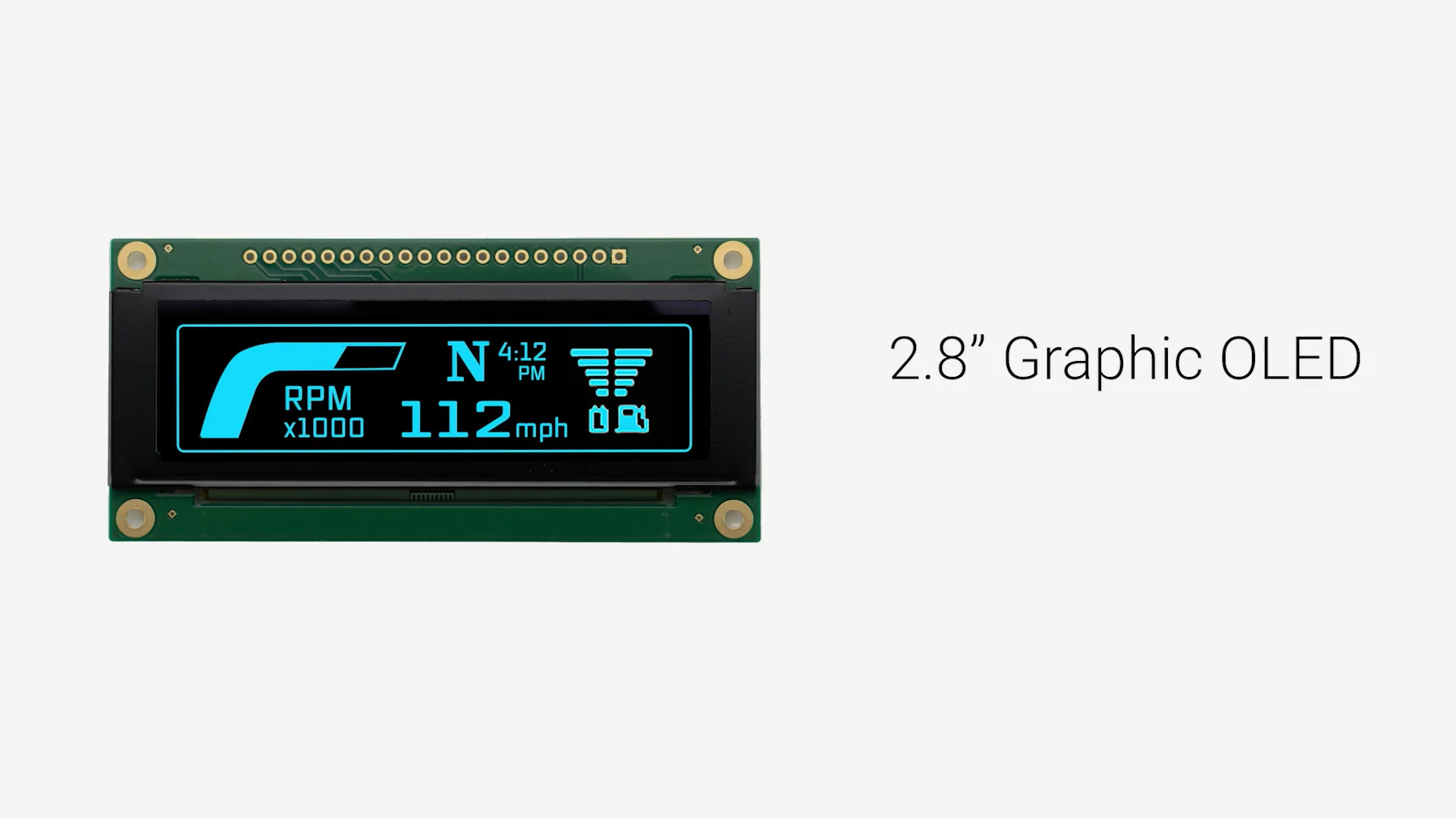 2.8 inch Blue Graphic OLED Module