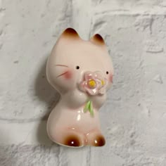 サンリオ メローチューン 陶器 置物 オルゴール 昭和 レトロ 猫 希少