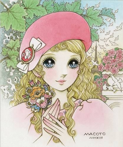 高橋真琴 複製原画 パリジェンヌ 薔薇の少女 【公式通販】